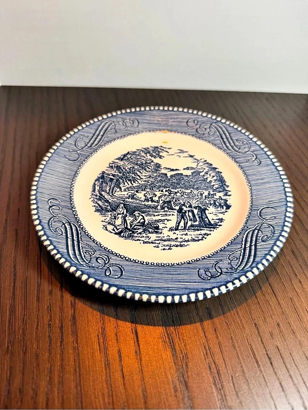 Royal China Currier & Ives Harvest Bread and Butter Plate